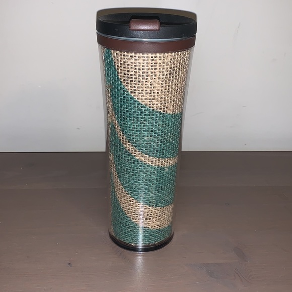 🆕 Starbucks 2010 Brown and Green Made in USA Hemp Tumbler - Picture 5 of 11